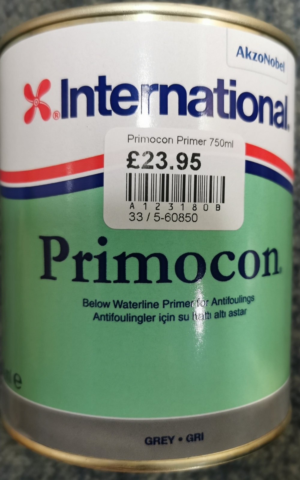 International Primocon Antifoul Primer 750ml Grey